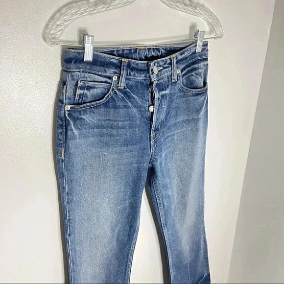 NWT Helmut Lang Tacked Crop Flare Jeans - Picture 5 of 7
